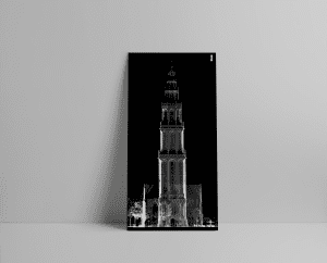 3D Laserscan van de Martinitoren in de stad Groningen